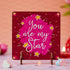 Dreamica Printed I Love You Printed Mug with Standee, 25 Reasons Why I Love You Cards and Keychain | Best Valentine Day Gift